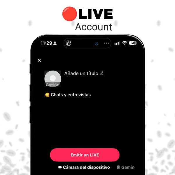 Cuenta de Tiktok para Live 🔴 🔥ENTREGA INSTANTANEA 🔥